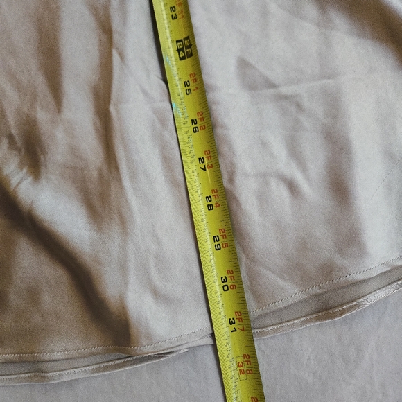 Ann Taylor Champagne Shiny & Matte Satin Flared Midi Skirt Evening Party - Picture 2 of 11